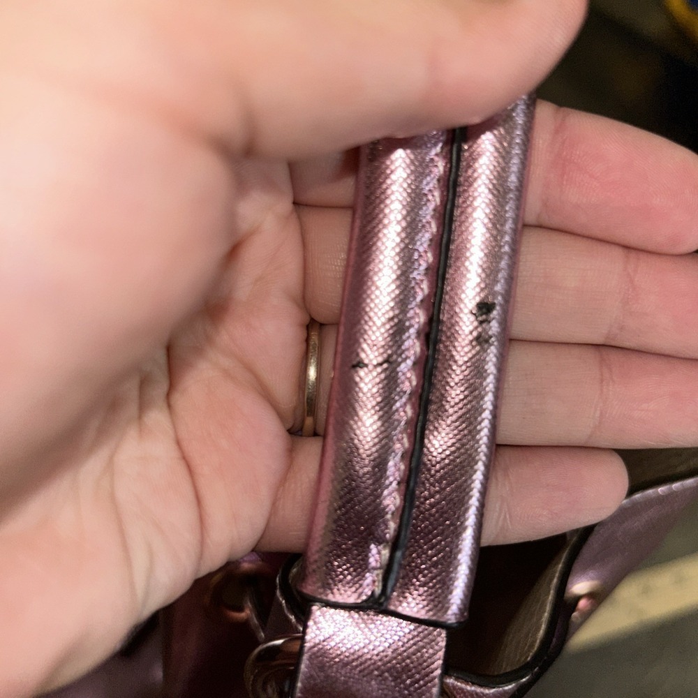 Metallic Pink‎ Drawstring Bucket Bag - Picture 8 of 10